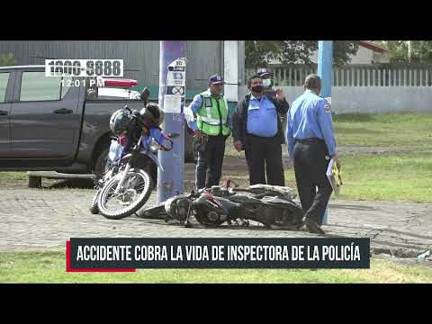 Accidente de tránsito en Managua cobra la vida de inspectora policial - Nicaragua