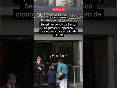 Superintendencia de Banca, Seguros y AFP publicó cronograma para el RETIRO de la AFP #shorts