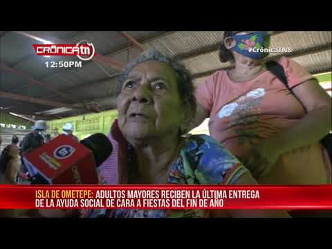 Ometepe: Adultos mayores reciben ayuda social en el último mes del año – Nicaragua