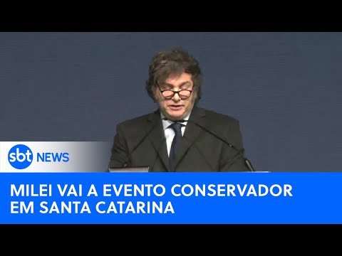 Javier Milei participa de congresso conservador em Santa Catarina | #SBTNewsnaTV (08/07/24)