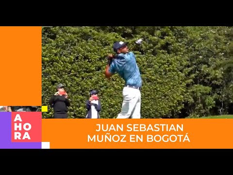 Así fue el paso por Bogotá del golfista Juan Sebastián Muñoz