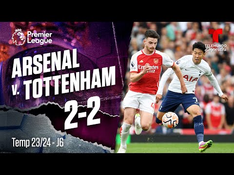 Highlights & Goals: Arsenal v. Tottenham 2-2 | Premier League | Telemundo Deportes