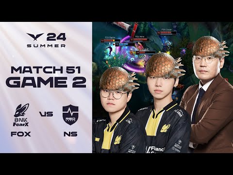 파키클팔로사우루스 | FOX vs. NS 게임2 하이라이트 | 07.24 | 2024 LCK 서머 스플릿