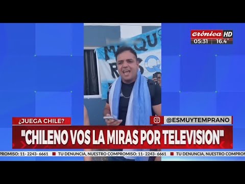 Los chilenos se hicieron eco del nuevo hit de los hinchas argentinos