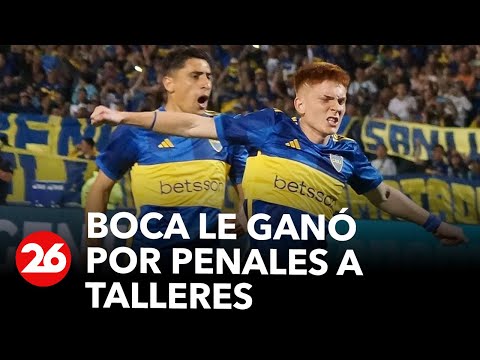 Boca le ganó por penales a Talleres