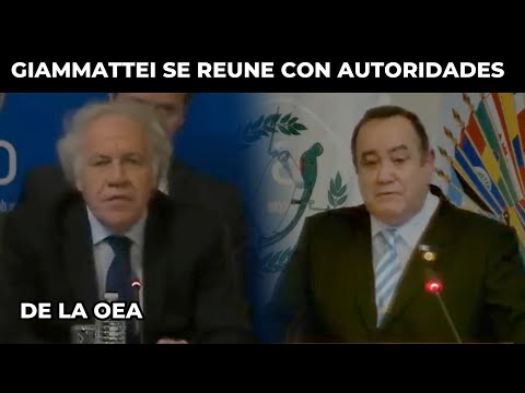 LUIS ALMAGRO CARA A CARA CON GIAMMATTEI DURANTE REUNIÓN DE LA OEA | GUATEMALA