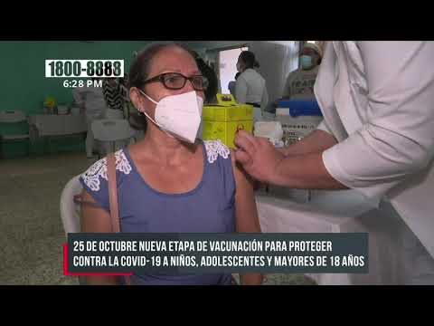 Nicaragua vacunará de 18 años en adelante a partir del 25 de octubre