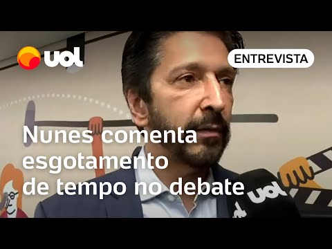 Debate UOL/Folha: Nunes diz que ataques dos oponentes explicam esgotamento do tempo