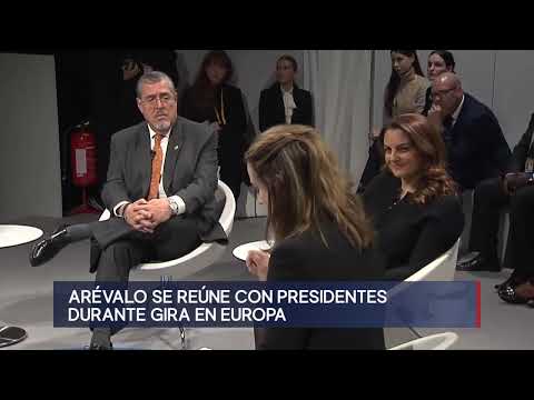 El presidente Bernardo Arévalo tiene acercamientos con líderes mundiales durante gira por Europa