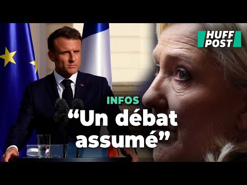 Emmanuel Macron veut débattre avec Marine Le Pen mais pas avec Raphaël Glucksmann et s’en explique