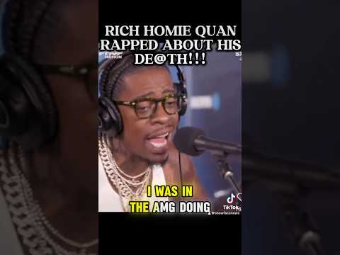 RICH HOMIE QUAN RAPS ABOUT HIS CAUSE OF DE@TH!  #richhomiequan #atlanta #youngthug #shorts