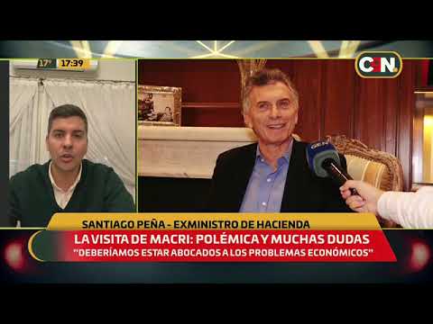 Santiago Peña: 'La visita de Mauricio Macri fue de cortesía'