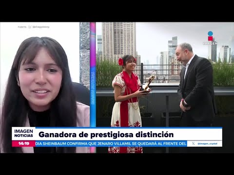 La mejor estudiante del mundo, Ángela Olazarán Laureano | Noticias con Crystal Mendivil