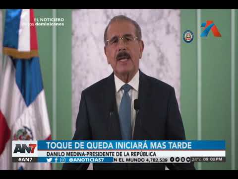 Danilo Medina anunció nuevas medidas para enfrentar la crisis santaria