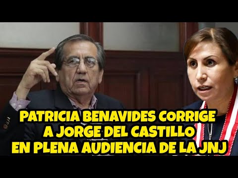 PATRICIA BENAVIDES CORRIGE A JORGE DEL CASTILLO EN PLENA AUDIENCIA