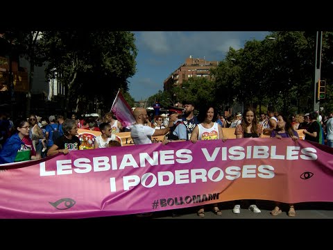 Manifestación en Barcelona con motivo del Orgullo