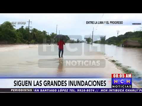 ¡Tras arrasadoras inundaciones! Bajo el agua continúan municipios de Cortés en #Honduras