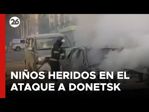 Niños resultan heridos tras los ataques en la región de Donetsk