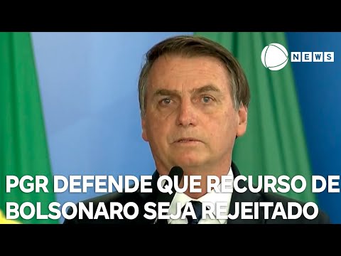 PGR defende no STF que Corte rejeite recurso de Bolsonaro