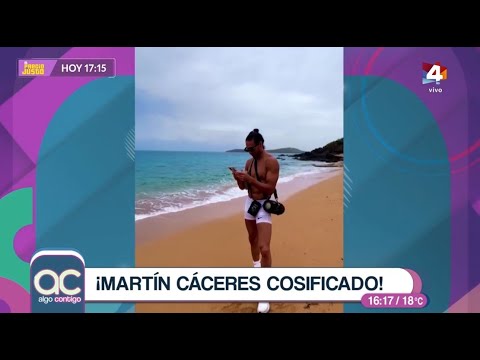 ¡Subidos de tono! Los televidente enviaron piropos para Martín Cáceres por su video en la playa