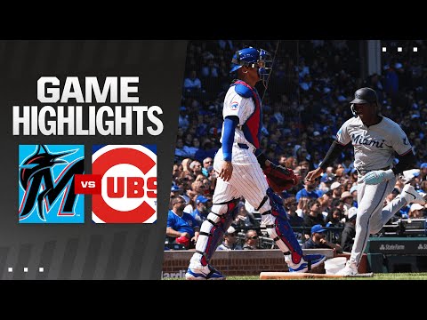 Marlins vs. Cubs Game Highlights (4/21/24) | MLB Highlights