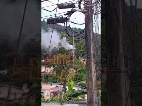 A house is on fire at Augustine Terrace in Diego Martin a short while ago.