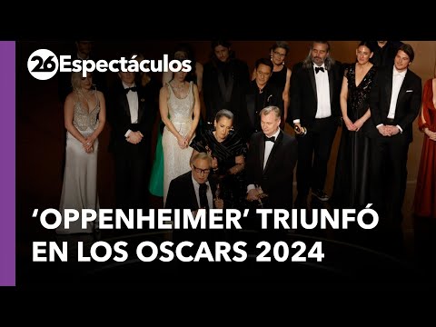 Premios Oscar 2024: Oppenheimer se consagró y alzó la estatuilla a Mejor película