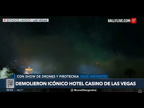 AHORA - EEUU | Demolición del mítico Hotel Tropicana de Las Vegas