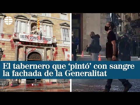 El tabernero que ‘pintó’ con sangre la fachada de la Generalitat