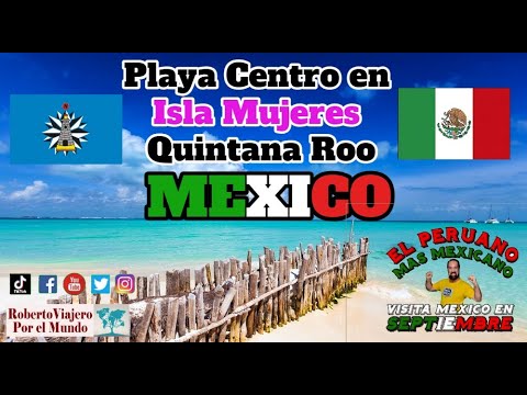 Playa Centro en Isla Mujeres Quintana Roo MEXICO