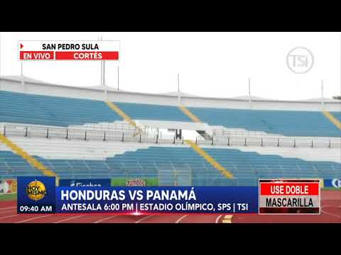 Así luce la grama del Olímpico para el duelo eliminatorio Honduras vs. Panamá