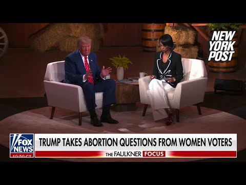 Donald Trump makes his view on abortion clear for everyone in the US at Georgia town hall