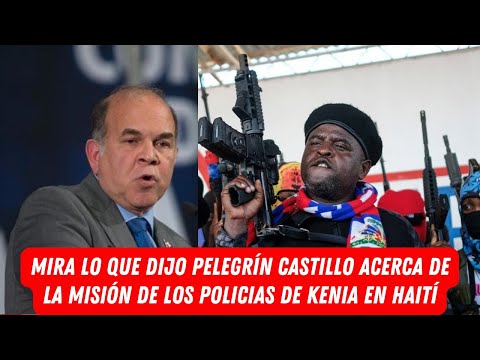 MIRA LO QUE DIJO PELEGRÍN CASTILLO ACERCA DE LA MISIÓN DE LOS POLICIAS DE KENIA EN HAITÍ