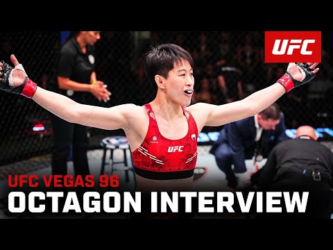 Wang Cong Octagon Interview | UFC Vegas 95