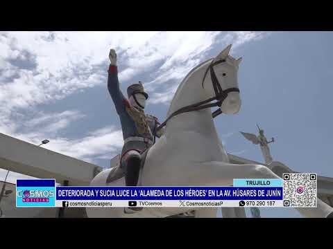 Trujillo: deteriorada y sucia luce la ‘Alameda de Los Héroes’ en la Av. Húsares de Junín