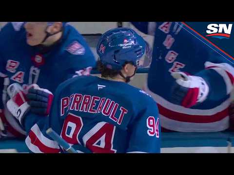 Rangers Gabe Perreault scores first career hat trick vs. Red Wings