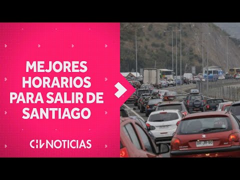 FIN DE SEMANA LARGO: Los mejores horarios para salir y volver a Santiago en Semana Santa