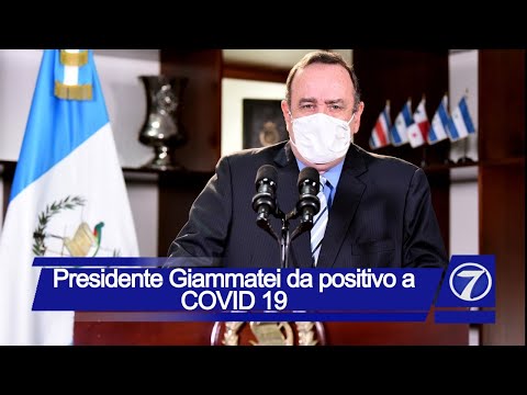Presidente Giammatei da positivo a COVID 19