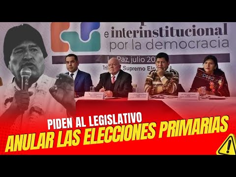 Sin Evo, fuerzas políticas logran acuerdo para anular las elecciones primarias