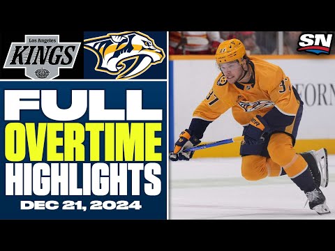 Los Angeles Kings at Nashville Predators | FULL Overtime Highlights - December 21, 2024