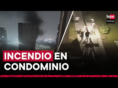 El Agustino: incendio en condominio deja seis vecinos afectados