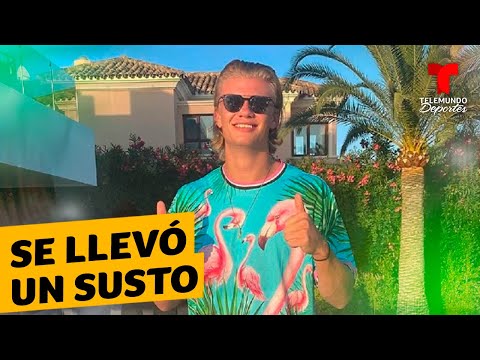 Erling Haaland reacciona a redada policial en club de playa | Premier League | Telemundo Deportes