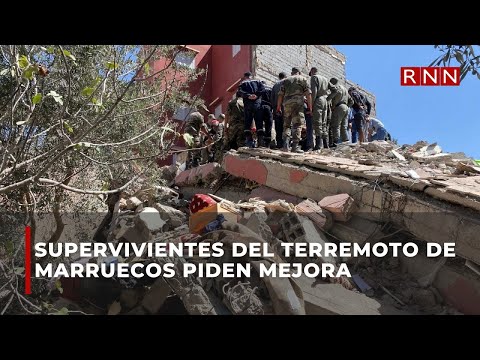 Supervivientes del terremoto de Marruecos piden mejora en sus campamentos