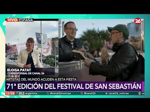 Canal 26 habló en exclusiva con Leonardo Sbaraglia en el Festival de Cine de San Sebastián