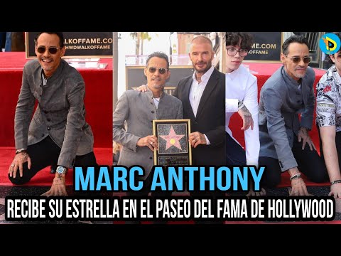 Marc Anthony recibe su estrella en el Paseo del Fama de Hollywood | Toda la información