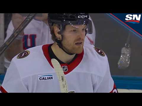 Senators Warren Foegele Blasts Home One-Timer Off Sweet Feed From Lars Eller