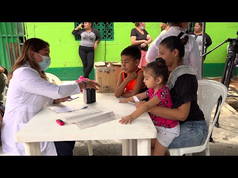 Acercan jornada de promoción de salud a habitantes del barrio Rubén Darío