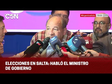 ELECCIONES EN SALTA: habló el ministro de GOBIERNO