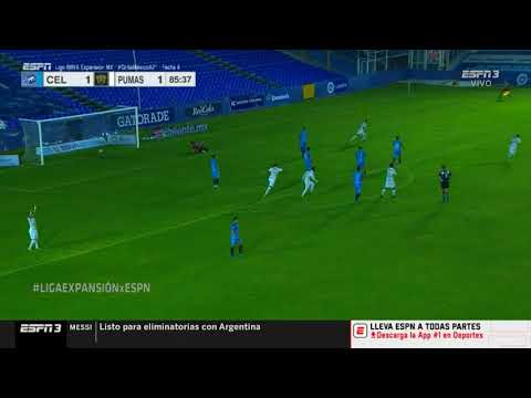 Gol de O. Islas | Celaya 1 - 2 Pumas Tabasco | Jornada 6 - Grita México A21