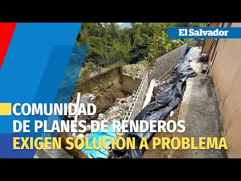 Habitantes de comunidad de los Planes de Renderos exigen solución a problemas causados por canaleta
